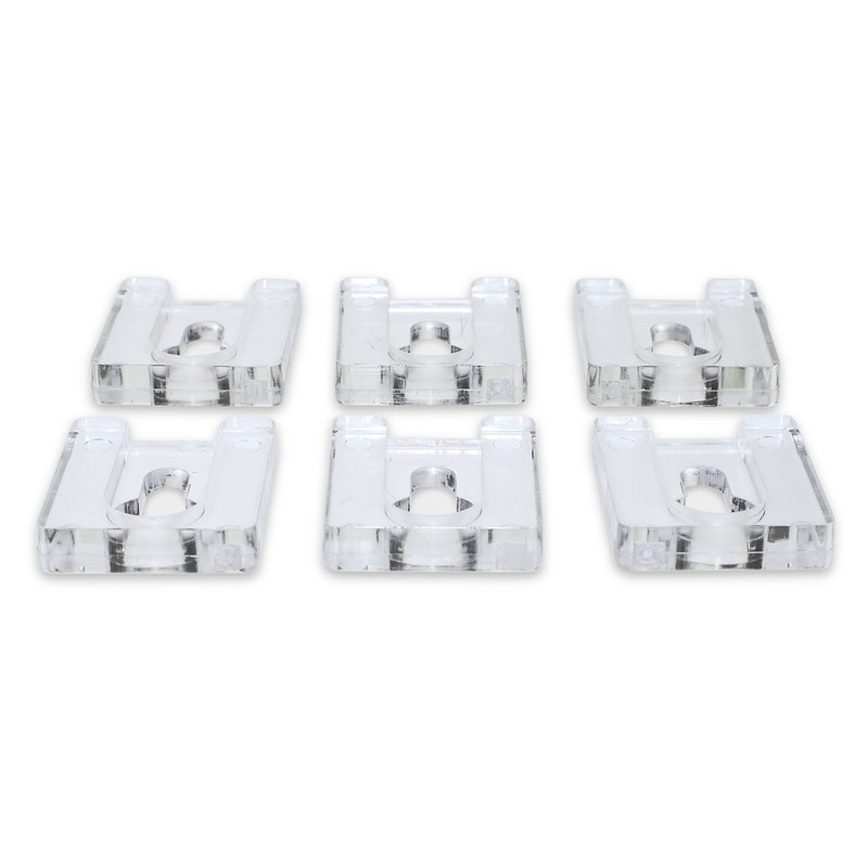 Source One LLC Clear Acrylic Premium Keyhole Attachment Hangers (6