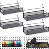 Shimeyao Pegboard Baskets Bins Set 4 Pcs Metal Pegboard Baskets