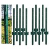 3 Feet Green, Pack of 10 Metal Fence Post, for
