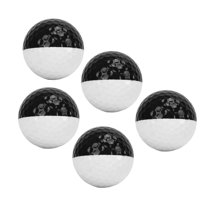 5pcs Golf Sports Training Balls 2 Color Golf Putting Practice