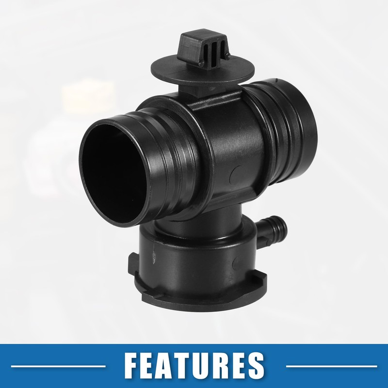 A ABSOPRO Coolant Thermostat Housing Cover Water Outlet Connector Pipe