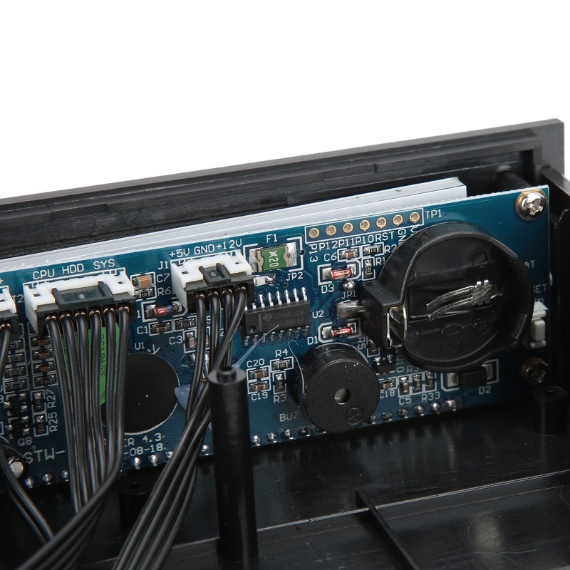 Computer 3‑Fan Speed Controller CPU/HDD/SYS Temperature Control LCD Front Panel