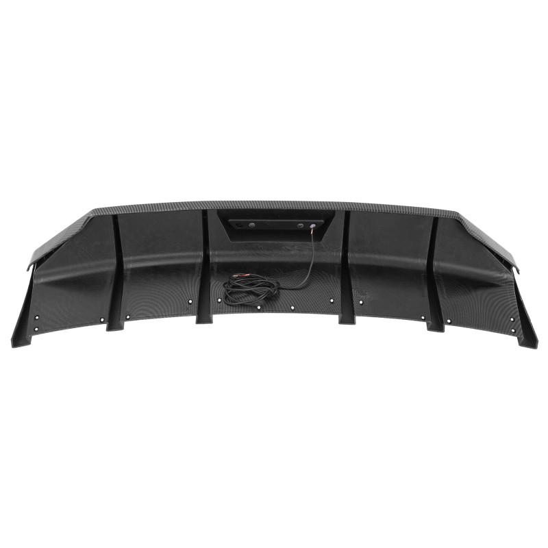 KUAFU Rear Bumper Diffuser Spoiler W/ Led Light Carbon Look