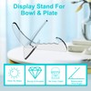Boloyo "X Shape Acrylic Bowl Display Stand, 3.5 Inch 2PC