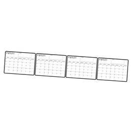 Operitacx 4pcs Weekly Planner Fridge Calendar Magnetic Erasable Fridge Board Accessory Small Portable for Office Home School Use