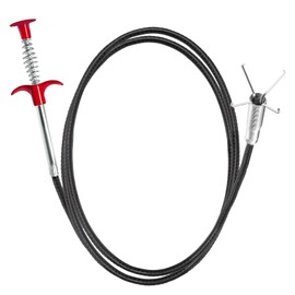 Drain Snake Hair Drain Clog Remover, 61Inch Flexible Claw Grabber Tool with Hook, Sink Snake Drain Clog Remover for Tub Pipes