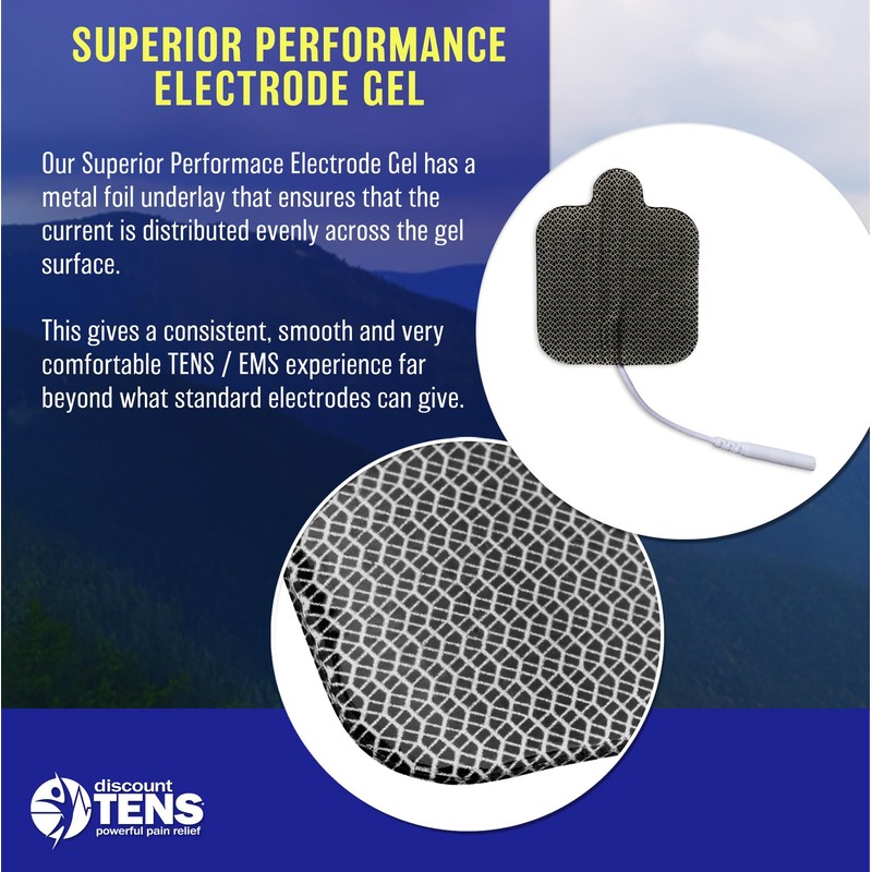 Discount TENS – EMPI Compatible TENS Electrodes, 8 Premium 2