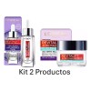 Kit Sérum Facial Y Gel Crema Antibrillo L'oréal Paris