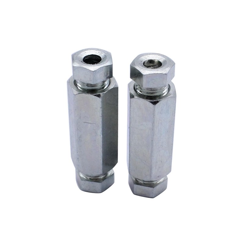 Brake Pipe Connector 3/8" UNF 2 Way 2 x Inline