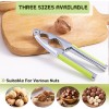 Vicsamer 3 Piece Green Nut Cracker Set With Serrated Design