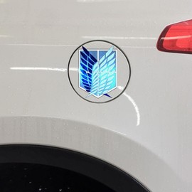 Dawowan Attack on Titan Wings of Liberty Car Sticker Graffiti Funny Car Accessories Motorcycle Bumper Sticker 13cm