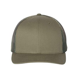 RICHARDSON - Printed Mesh-Back Trucker Cap - 112PM - One Size - Heather Grey/Flag
