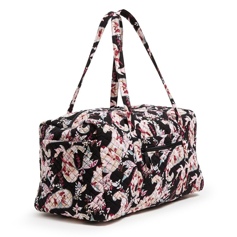 Vera Bradley Cotton Large Travel Duffel Bag, Botanical Paisley, Botanical