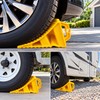 Wheel Chock for Vehicle Parking – Portable ABS Tire Stop