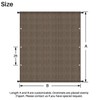 8' x 16' Pergola Shade Cover Replacement Canopy with Grommets