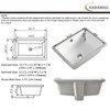 16 Inch Undermount Bathroom Sink Small Rectangle Undermount Sink White