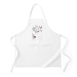 CafePress Wolf Pup Kitchen Apron with Pockets, Grilling Apron, Baking Apron