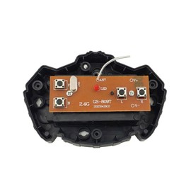 Luwecf RC Remote Control with Receiver Set 4-Way Transmitter Receiver Upgrade with Radio Switch, Replacement for RC Hobby Cars, DIY Accessories, Vehicles, Black