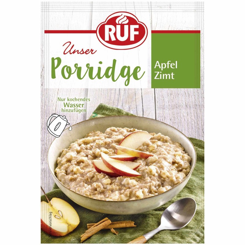 usy Bundle for Ruf Porridge Apple Cinnamon (65 g Bag)
