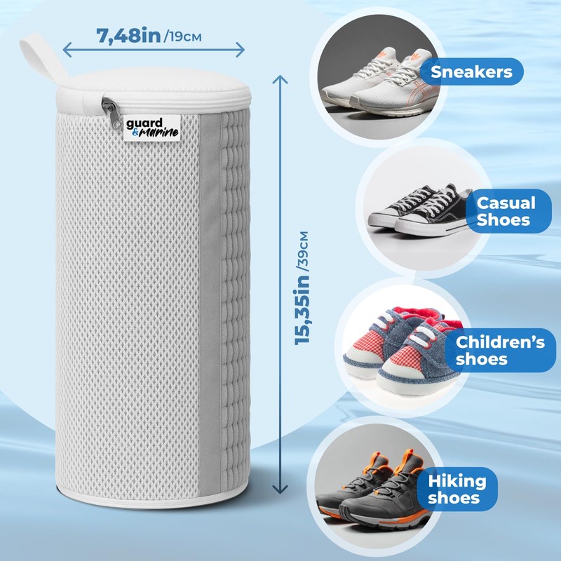 GUARD&MARINE Shoe Washing Bags for Laundry – Large 2Pcs Reusable