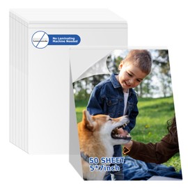 50 Sheets Self Seal Laminating Pouches 5x7 Self Adhesive Laminating Sheet No Heat No Laminating Machine Needed for Photos Index Cards