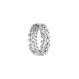 Sofia Milani - Women's Ring 925 Silver - with Zirconia Stones - Ornament Circle Ring - 10086 - (50 (15.9))