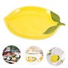 iplusmile Cute Lemon Ceramic Plate Snack Platter Dessert Plate Appetizer