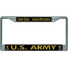 U.S. Army Joint Base Lewis-McChord Chrome License Plate Frame