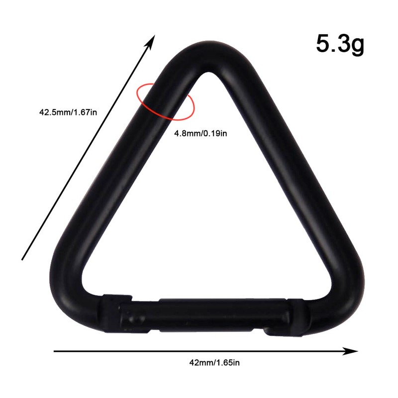 6 Pcs Durable Hook Kettle Buckle Triangle Outdoor Camping Hiking