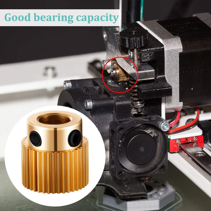 (40 Teeth,10 Pcs) Extruder Wheel 3D Printer Parts Drive Gear