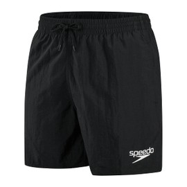 Speedo Men's Essentials 16" Watershorts, Comfortable Fit, Classic Style, Drawstring Waist, Black, M