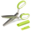 Jenaluca 5 Blade Herb Scissors - Salad Scissors - Cut