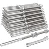 BLIKA 60 Pack 6" Long 1/8" Swage Threaded Stud Tension