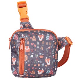 Kids Fanny Pack,Girls Boys Purse Bag Cute Cartoon Wasit Bag Travel Belt Bag,Crossbody bag for kids age 4-12(Fox)