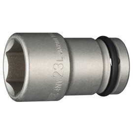 TONE Impact Long Socket 4NV-23L Insertion Angle 0.5 inch (12.7 mm) (1/2 mm), Double Side Width 0.9 inches (23 mm)