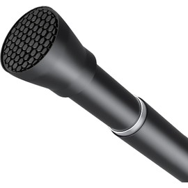 Shower Curtain Rod BlackTension Rod 45 to 76 Inch Spring Curtain Rod Shower rod Non Slip shower curtain rod 1pcs For Windows No Drilling Adjustable Tension Rods of Curtain Window Closet Kitchen