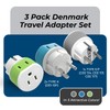 OREI Denmark Power Plug Adapter with 2 USA Inputs -
