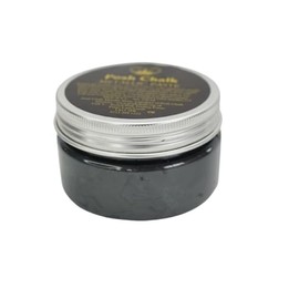 Posh Chalk PC0010 Metallic Paste - Black Carbon 110ml - Water-Based Indoor + Outdoor Use - Multiuse Furniture Craft Paint Rich Pigment - Wood, Metal, Fabric, Glass - Luxurious Creamy Texture