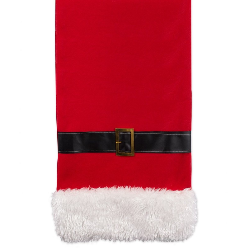 DII Holiday Decorative Table Runner Santa Belt