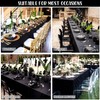8 Pack Black Tablecloth 60 x 84 Inch, Bulk 4