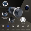 STARELO 5pcs 12mm Momentary led Push Button Switch Black Shell
