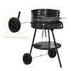 Sosoport 2pcs Bbq Wheels for Grill Cart Bbq Grill Wheels