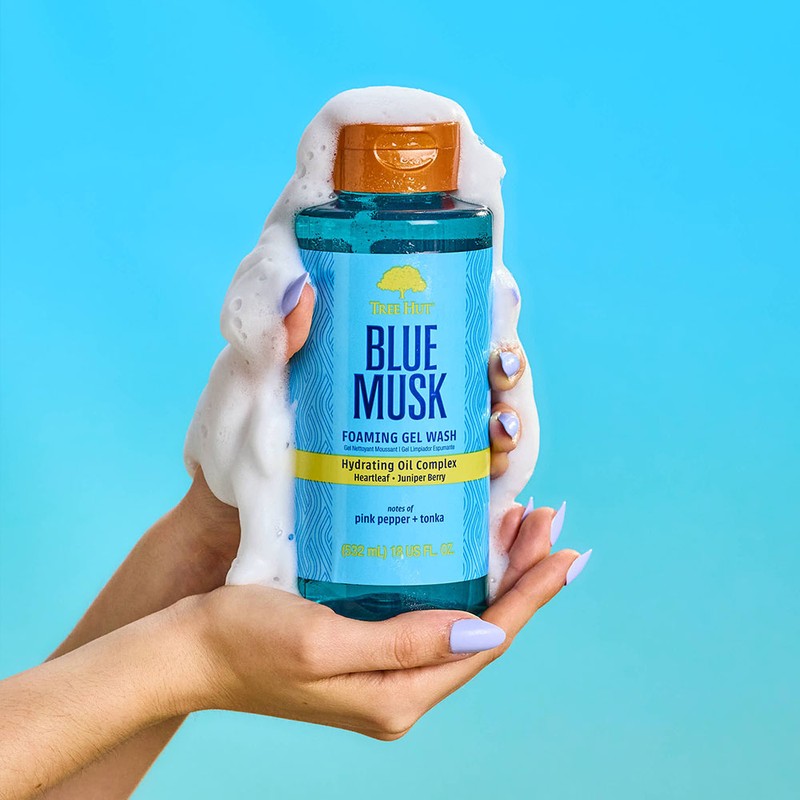 Tree Hut Foaming Gel Wash Blue Musk, 532ml, 1 unit