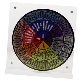 Operitacx Emotion Wheel for Office and Home Acrylic Feelings Wheel Decor Emotional Regulation Tool Versatile Desktop Decoration