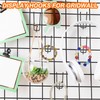 sourcing map 8 Grid Wall Hooks, 2/4/6/8 Inch Grid Wall