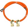 Propane Gas Hose 2 x 3/8 Inch Left Standard (PVC) 200 cm (2 m) - (for External Thread Dimensions with Approx. 15-16 mm)