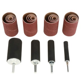 20 Pieces Rubber Grinding Drum Set Drum Grinder Tool for Drill with Housing (1/2 inch, 3/4 inch, 1 inch, 1.5 inch)