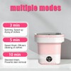 Mini Portable Washing Machine for Small Pet Clothes,Foldable Washer,Detachable Spin-Dry