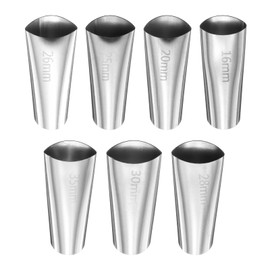 HARFINGTON 7pcs Caulking Nozzle Applicator 16/20/25/26/28/30/35mm Caulking Finisher Kit Stainless Steel Sealant Finishing Tool Kit Reusable Caulk Nozzle for Kitchen Bathroom