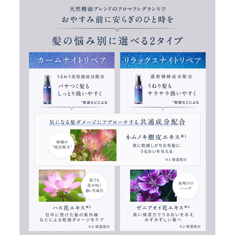 YOLU | Hair Oil 2 Piece Set Relax Night Repair